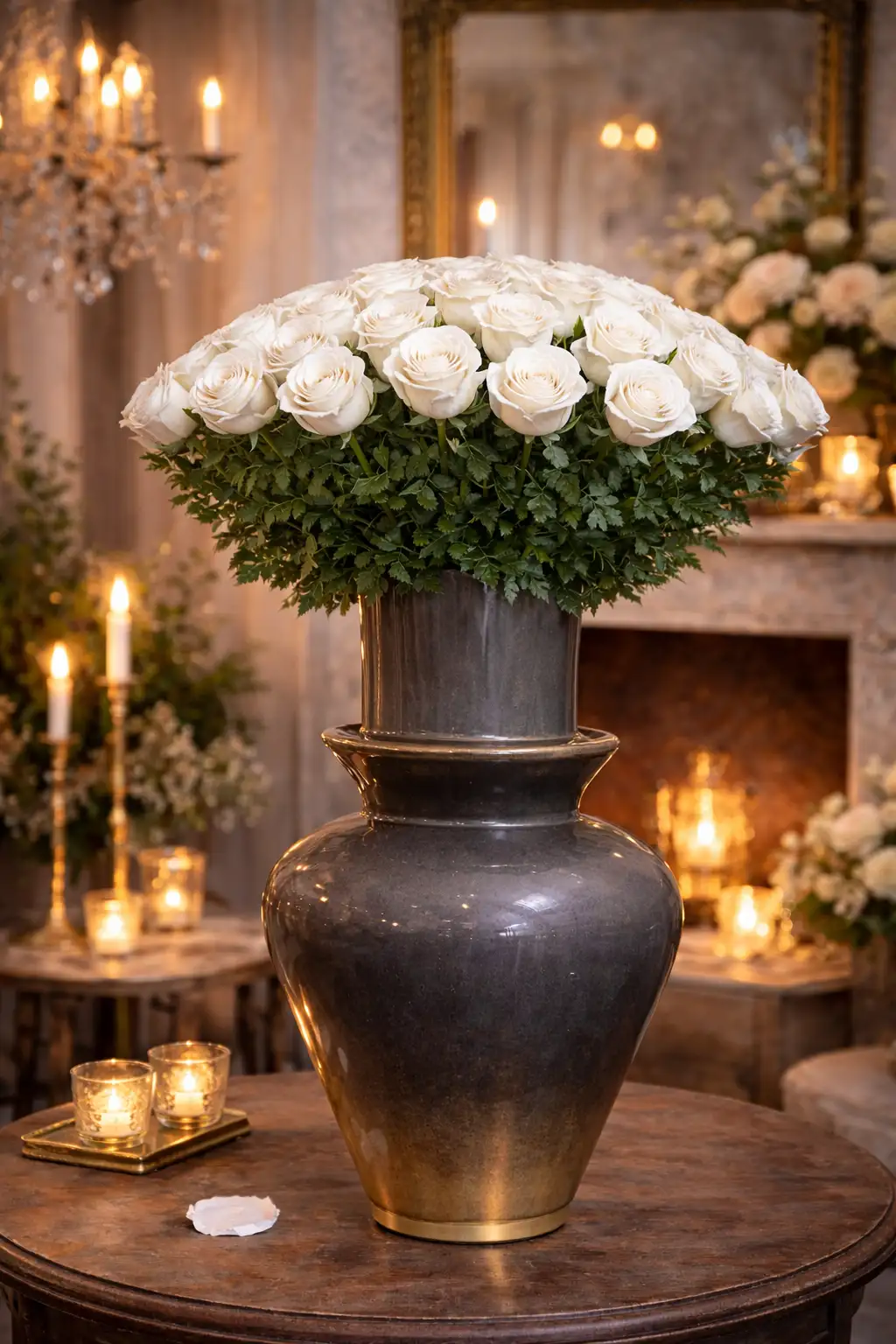 Rose éternelle à la tige – Élégance intemporelle