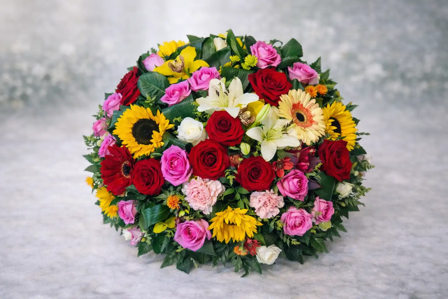 Coussin floral – Couleurs du souvenir