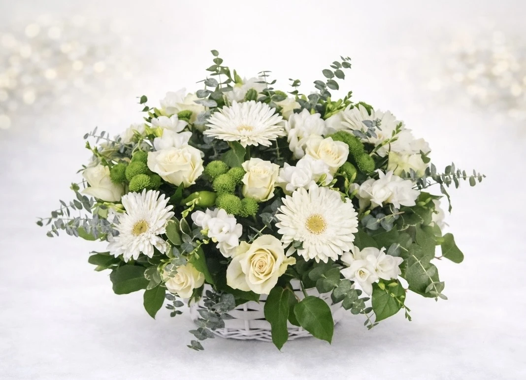 Panier blanc – Pureté et élégance