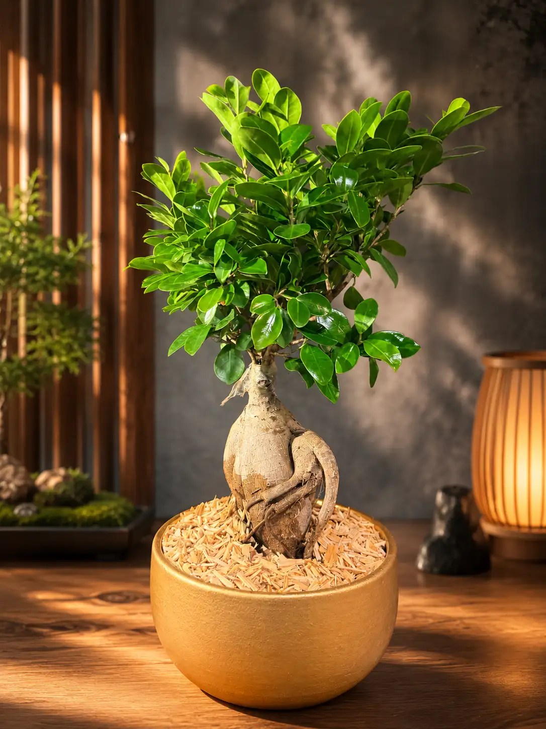 Ficus Ginseng Émeraude Zen – 60 cm