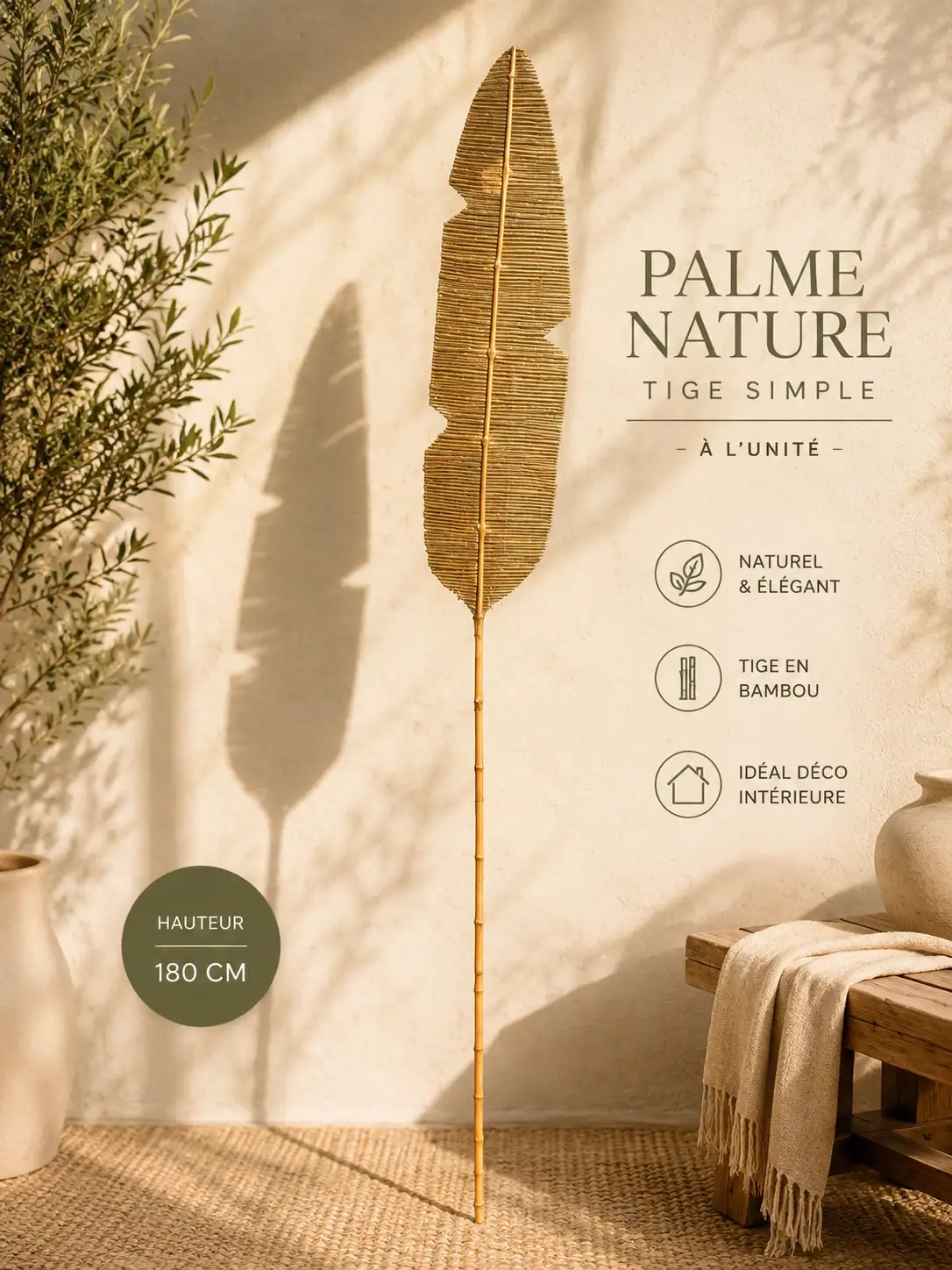 Palme Nature – Tige Simple